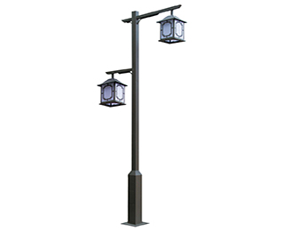 LED Double-head Landscape Light, Retro Courtyard Light